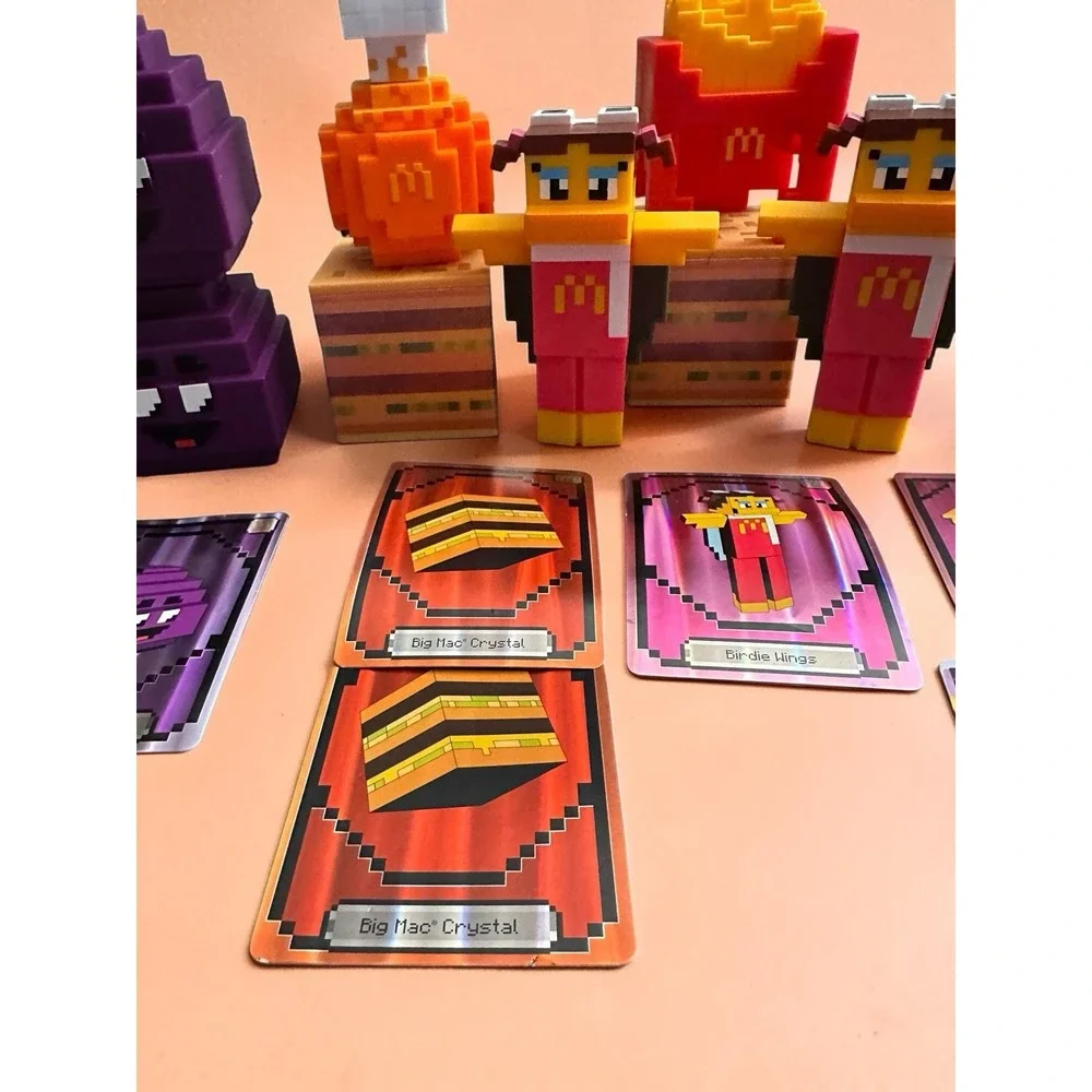 McDonald's Minecraft Happy Meal Toy Lot Pixel Figures Grimace